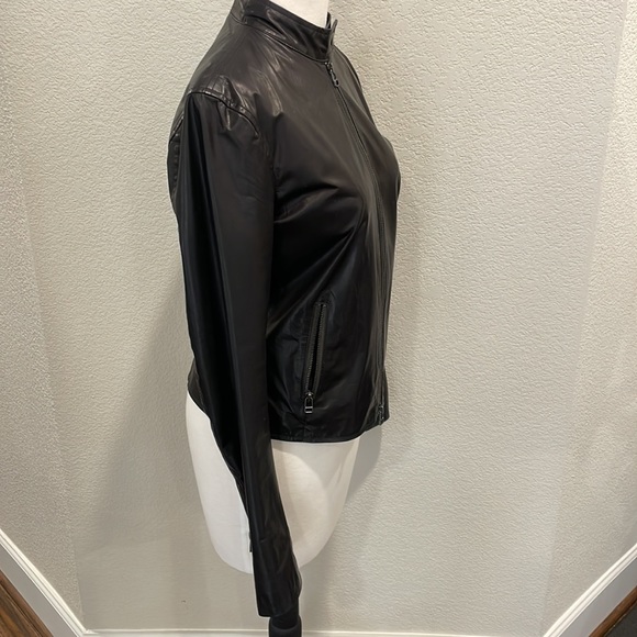 ATM | Lamb Leather Moto Jacket - Picture 4 of 13